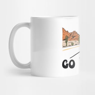 Go West Cactus Country Music Mug